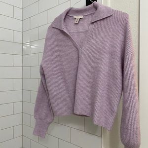 Sincerely Jules lavender Crop Sweater